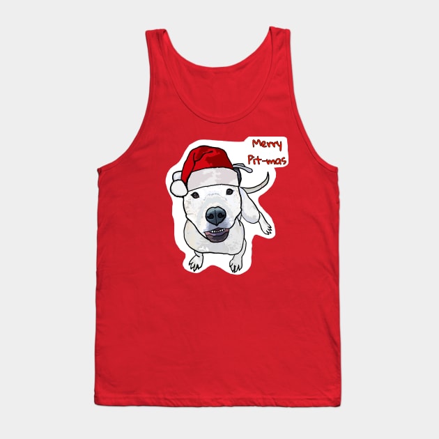 Merry Pitmas (white) Tank Top by Underbite Boutique